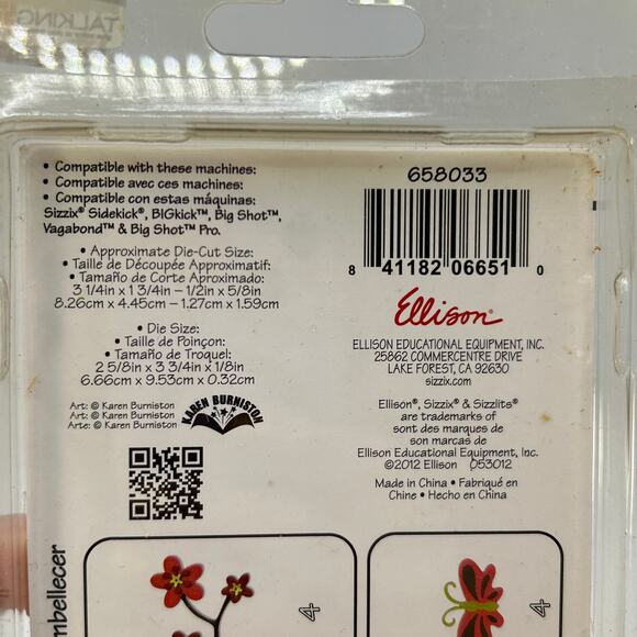 SIZZIX Noel Set 3 Dies 658033 Karen Burniston Embellishing Tips - Picture 5 of 11